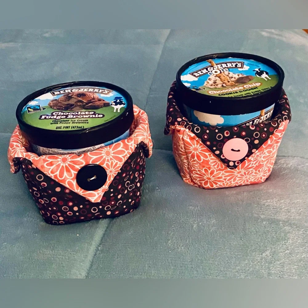 Two Handmade Ice Cream Cozies - Picture 2 of 10
